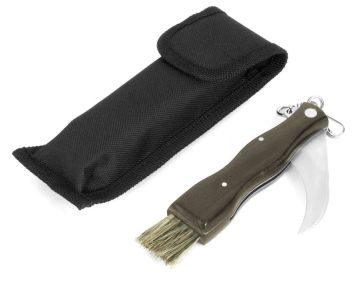 Нож грибника в  чехле, дерево и металл