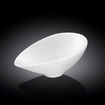 Салатник овальный 120*80 мм. 75 мл. h=50 мм. скошенный край Wilmax /1/6/96/
