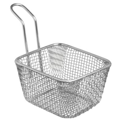 Корзинка для подачи прямоугольная 100*80 мм. h=60 мм. 400 мл. нерж. MGsteel /1/6/144/ АКЦИЯ