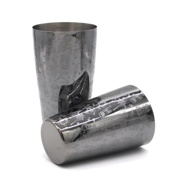 Шейкер 0,75 л Бостон нерж. с рисунком черный B'Guys P.L.- Barbossa