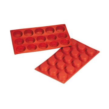 Форма кондитерская "Тарталетка" 8 ячеек d 60 мм, h 17 мм силикон (30*17,5 см) P.L.