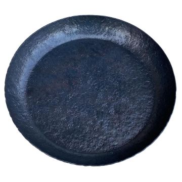 Сковорода для подачи 26 см h3,1 см круглая без ручки "Vintage Blued" углерод. сталь ИНДУКЦИЯ P.L.