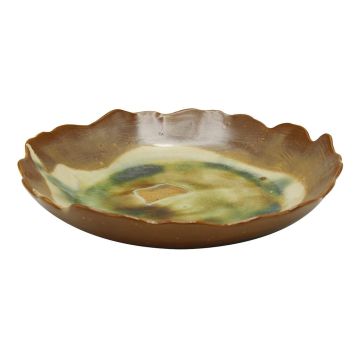 Салатник 1275 мл d 29,1 см h5,6 см Light Brown Crush Spots Frutti di Mare P.L. [1]