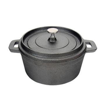 Кастрюля для подачи 12,5 см h6 см 500 мл круглая с крышкой чугун. P.L. Proff Cuisine