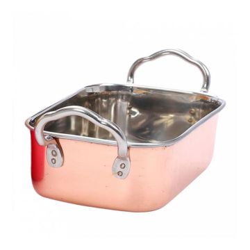 Сковорода для подачи 14,5*9,5 см h4,5 см Copper прямоуг. нерж. цвет медь Garcia De Pou