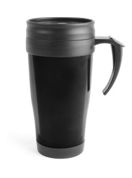 Термокружка 0.4 л черная, пластик