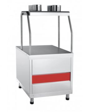 Прилавок для столовых приборов ПСП-70КМ столешница нерж. (21000011563)