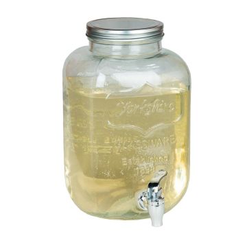 Банка емкость с краном 5 л "Йоркшир" стекло d 16,5 см h27 см P.L.