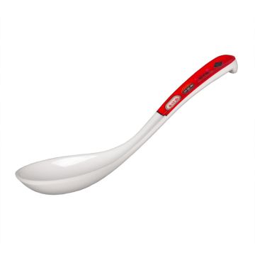 Ложка для мисосупа 15 мл 17,1*4 см пластик меламин White-Red "Паназия" P.L. Proff Cuisine