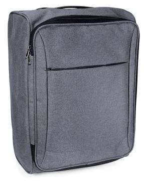 Чемодан на колесиках серый на 40 л, 600D полиэстер