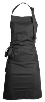 Фартук черный, плотность 200 г 100% хлопок OEKO-TEX®