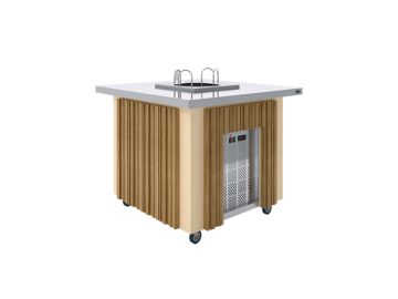 Салат-бар под диспенсеры тарелок Luxstahl СБД-1000 Premium