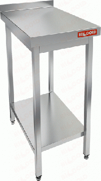 СТОЛ  производственный пристенный с бортом и полкой HICOLD НСО-6/6БП 281109