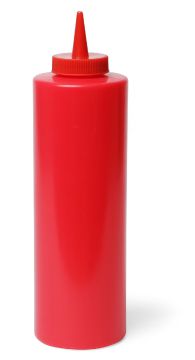 Ёмкость для специй/кетчупа 340 мл красная, полиэтилен