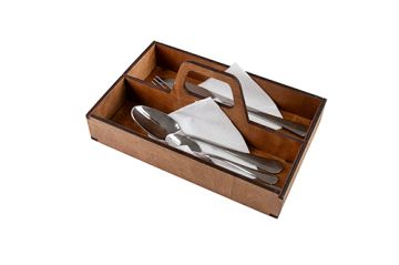 Ящик для подачи столовых приборов 250*160*50 мм. (РС8) /1/