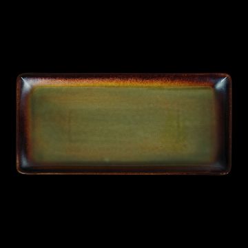 БЛЮДО прямоугольное 13,4"х6,4" 340х162мм, синий+зеленый "Corone Verde"