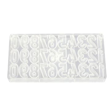 Пластиковая форма "Цифры" 30 ячеек 40*25*7,5 мм, P.L. Proff Cuisine