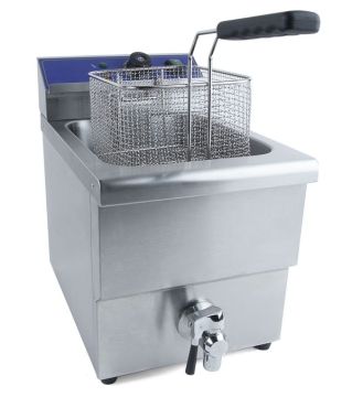 Фритюрница с краном 1 бассейн 8 л