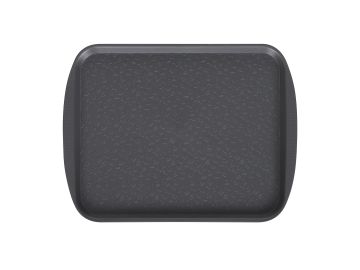 Поднос столовый 415х305 мм с ручками серый
