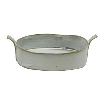 Блюдо овальное 19*11,5 см h4 см 400 мл Gray Oval Bucket с ручками Frutti di Mare P.L. [1]