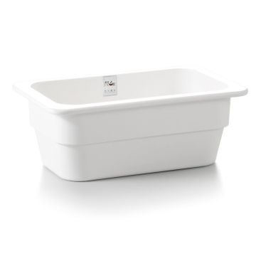 Гастроемкость 1/4 h100 мм пластик меламин 263*159*100 мм 2,8 л White P.L. Proff Cuisine