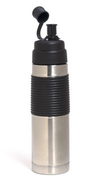 Бутылка для воды 0.5 л, нержавеющая сталь и пластик