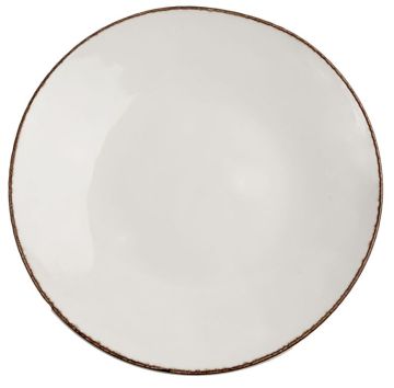 Тарелка Fortuna 30 см бежевая, керамика