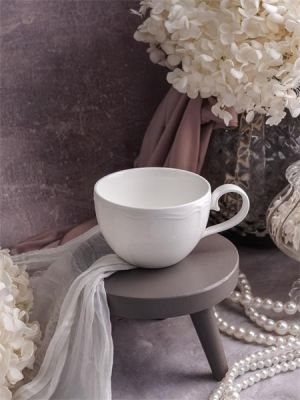 Чашка 350 мл, 13,5x10 см h 6,5 см, фарфор, Grazia