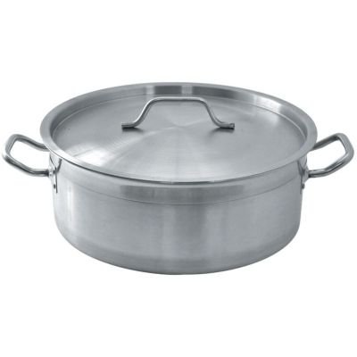 Кастрюля 10 л котел 32*12 см Kitchen Staff низкая с крышкой нерж. ИНДУКЦИЯ P.L. Proff Cuisine