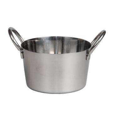 Емкость для подачи закусок/снэков 380 мл d 9,8/8,2 см h6 см 2 ручки нерж. P.L.