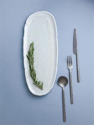 Блюдо овальное 34,5х14,5 см h 2,4 см, фарфор, Boletus Fusion