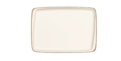 Блюдо прямоуг. 230*160 мм. Ретро коричневый край, форма Мув Bonna /1/12/1260/ ВДОХНОВЕНИЕ