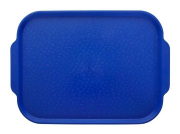 Поднос столовый 450х355 мм с ручками синий