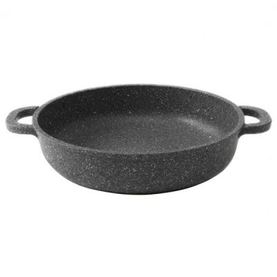 Сковорода d=30 см. h=7,5см. 5,5 л алюм.с антиприг.покрыт.глубок с2 ручками в крапинку /1/