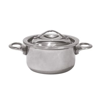 Кастрюля для подачи 11,3 см h6 см 370 мл круглая Vintage нерж. P.L. Proff Cuisine