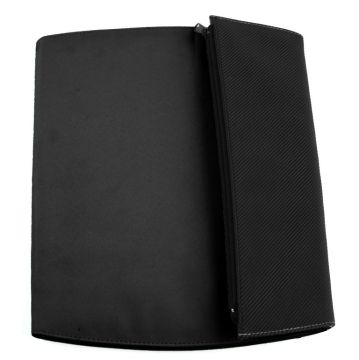 Папка для конференций  чёрная, микрофибер