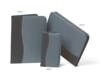 Визитница  серая, твид и кожезаменитель