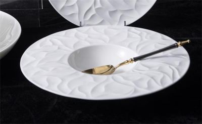 Тарелка для пасты 240 мл, d 29,3 см h 5,2 см, костяной фарфор, Origami