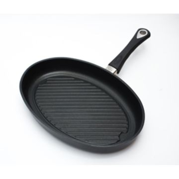 Сковорода-гриль 35*24*5(h) см, алюминий с антипригарным покрытием AMT