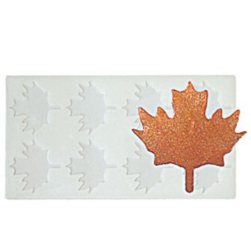 Форма кондитерская "Лист кленовый" 8 ячеек 55*57 мм силикон P.L.