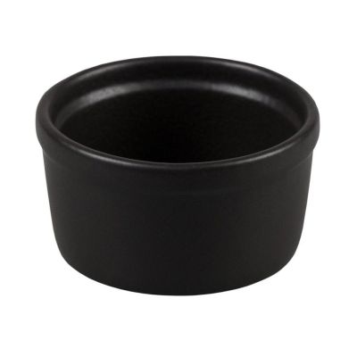 Соусник 110 мл d 7,7 см h4,1 см круглый фарфор Smooth Black Raw Stellar P.L. Proff Cuisine [12]