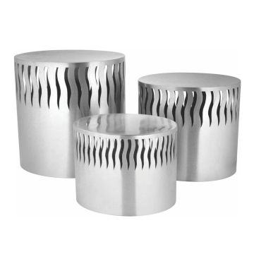 Подставка фуршетная стойка 21,8*16 см h15,5 см овал перфорация нерж. P.L. Hotelware