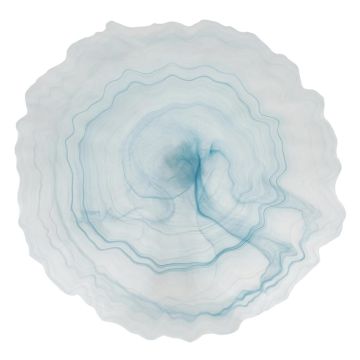 Блюдо круглое d 33 см h2 см Blue Sunset матовое стекло P.L. Proff Cuisine [6]