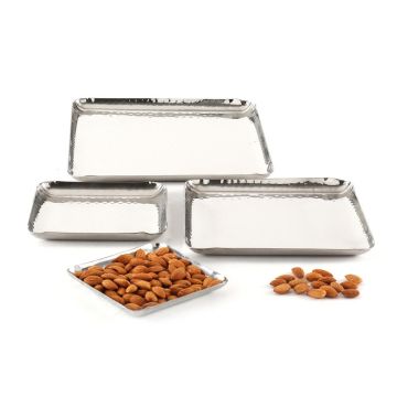 Блюдо квадратное 21*21 см h2,5 см (поднос) Dents нерж. P.L. P.L. Hotelware