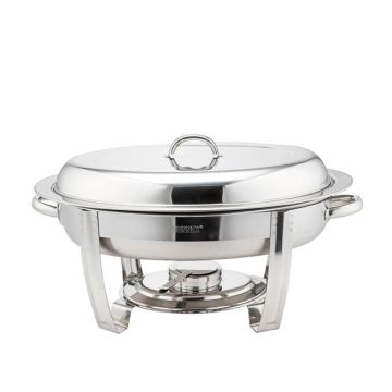 Мармит 5,5 л овальный с крышкой 55*32*31 см нерж. SUNNEX