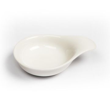 Соусник 40 мл 10,5*8 см h3 см Mini Mix с ручкой белый фарфор P.L. Proff Cuisine [6]