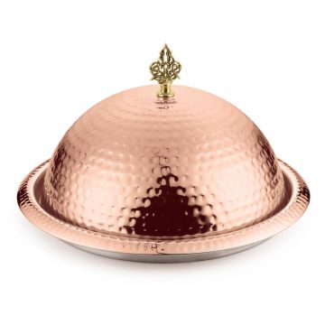Блюдо для подачи с крышкой d 40 см h18 см Copper нерж. медь P.L. Proff Cuisine