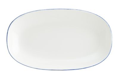 Блюдо овальное 150*85 мм. Ретро синий край, форма Гурмэ Bonna /1/12/3168/ ВДОХНОВЕНИЕ