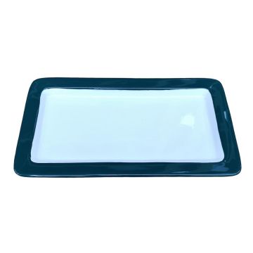 Гастроемкость 1/3 h20 мм фарфор 325*176*20 мм 0,9 л зеленая/белая P.L. Proff Cuisine