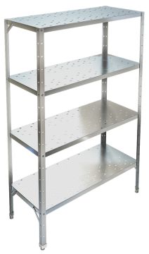 Стеллаж с перфорированными полками ТЕХНО-ТТ СТР-424/1203 нерж
